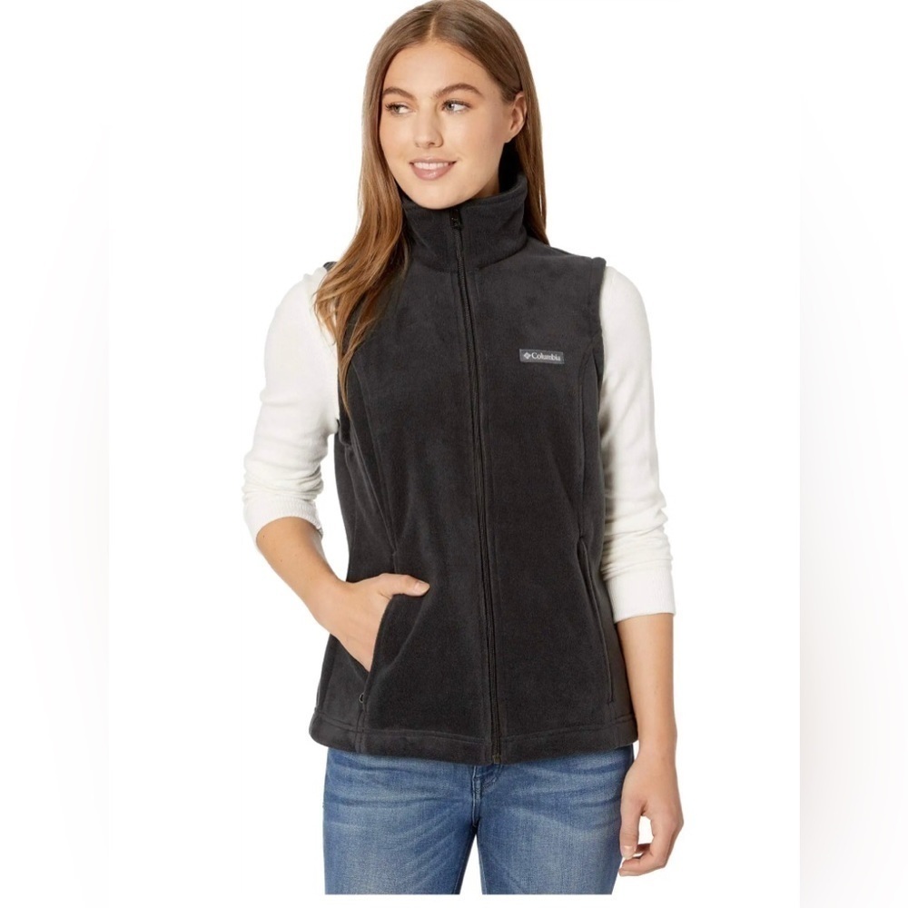 Columbia. Benton Springs Fleece Vest. Black. Large.